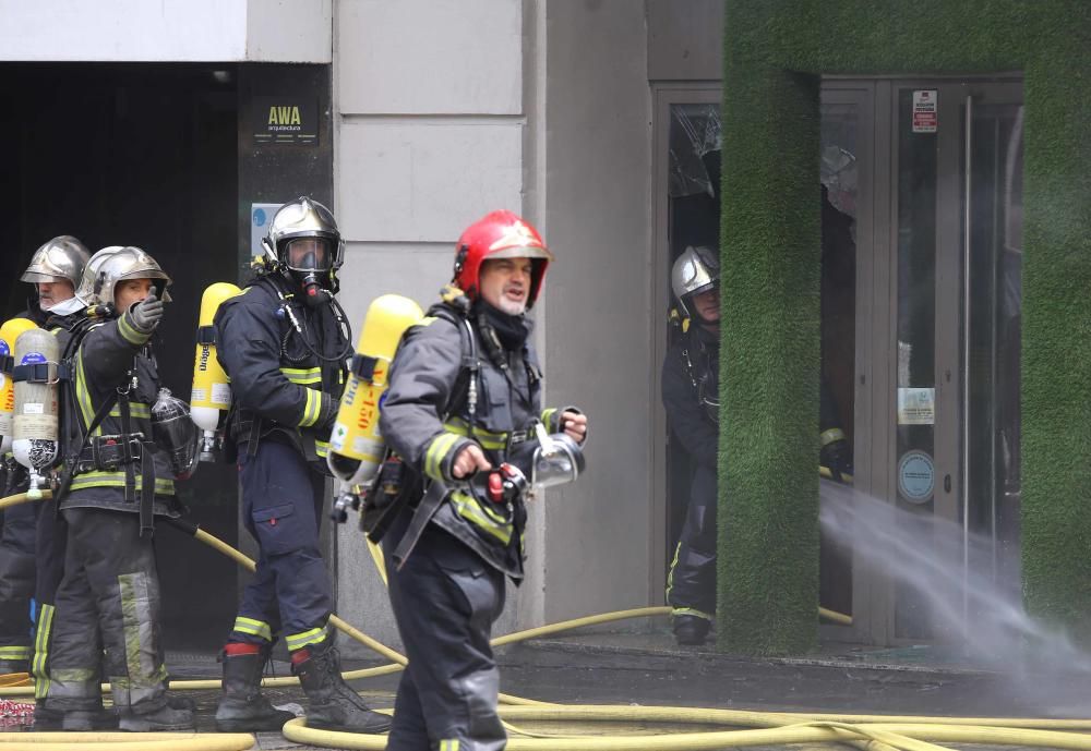 Incendio en un bar en el centro de Valladolid