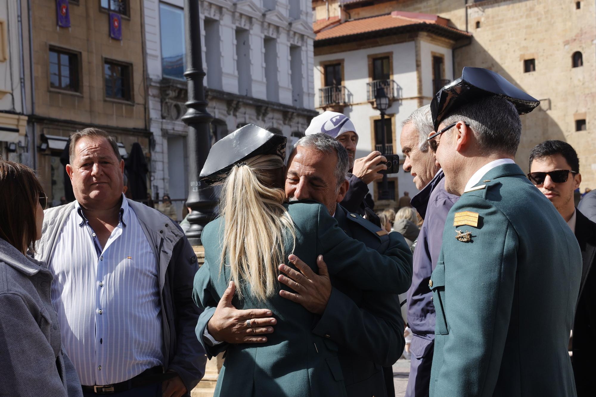 En imágenes: funeral en la catedral de Oviedo del guardia civil que evitó una masacre ciclista en Pravia