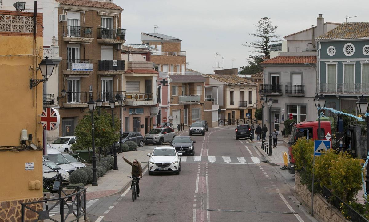Vista del núcleo urbano de Gilet.