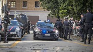 Operativo policial en Palermo contra la Cosa Nostra, este martes.