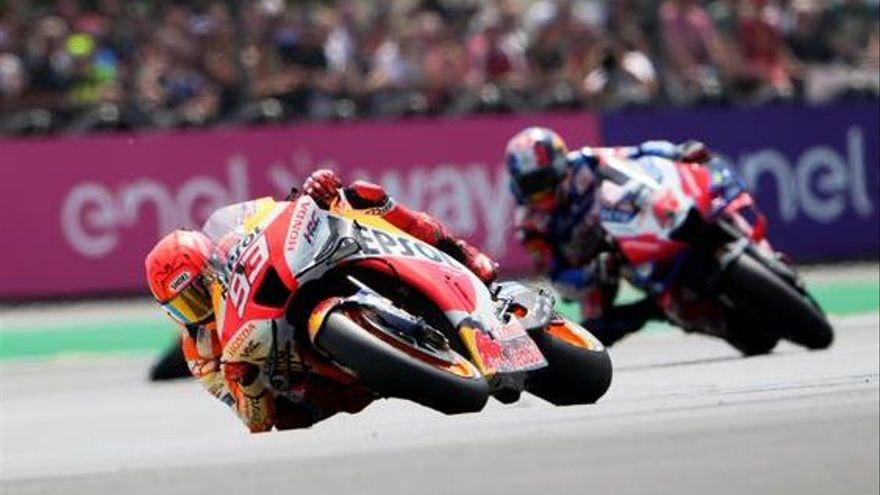 El catalán Marc Márquez (Honda), durante la carrera del GP de Francia.