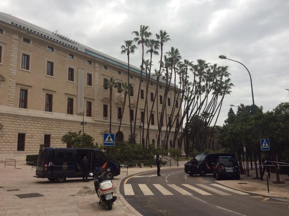 La cumbre se celebra en el Ayuntamiento de Málaga, por lo que el entorno del consistorio y todo el Paseo del Parque se encuentran bajo fuertes medidas de seguridad desde primera hora.