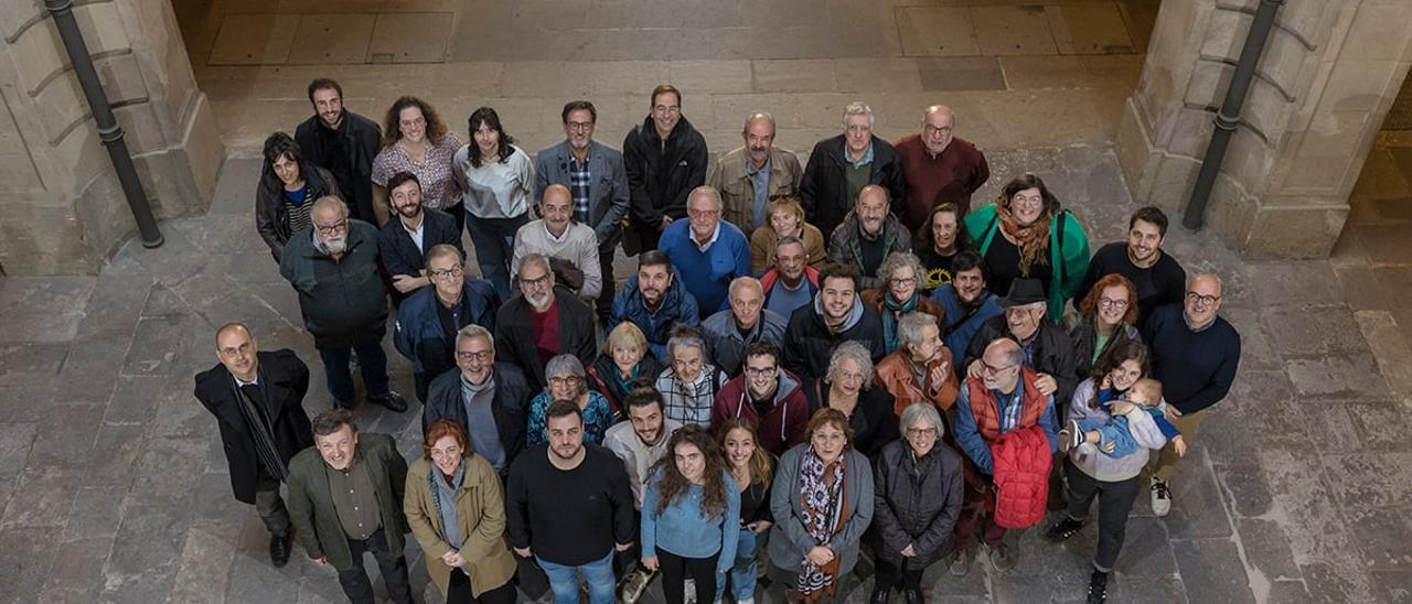 Foto de grup de la presentació feta aquest dimarts a Barcelona