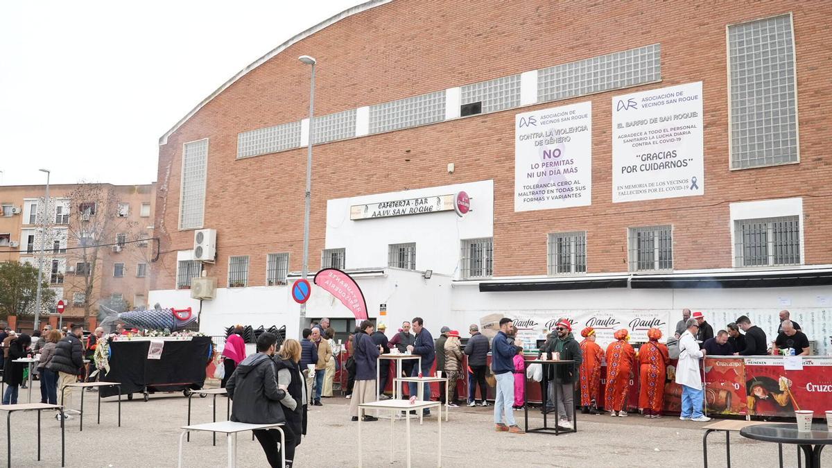 El bar de la Asociación de Vecinos de San Roque a primera hora de la mañana.