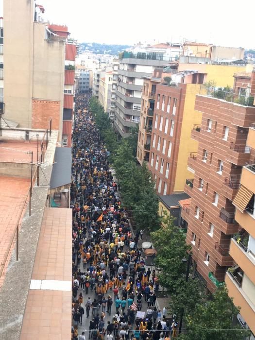 Concentració a Girona amb motiu de la vaga general