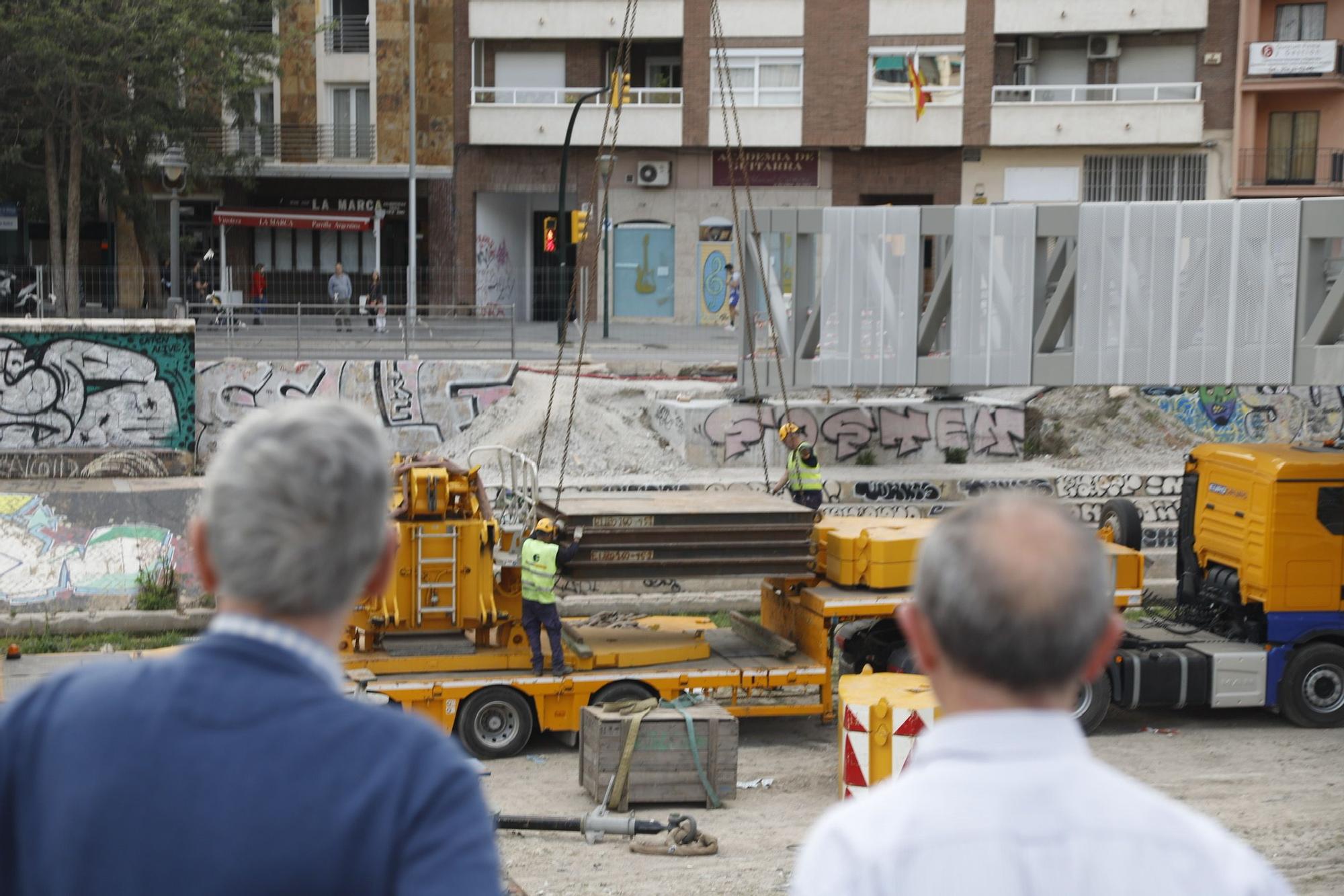 Continúa el montaje del nuevo puente del CAC