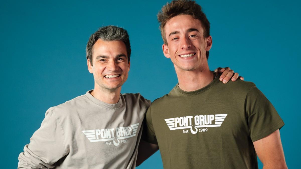 Dani Pedrosa y Pedro Acosta, pilotos de KTM
