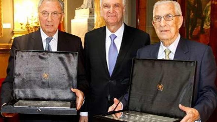 Desde la izquierda, José Luis Carro, Carlos Lema y Antonio Romero.