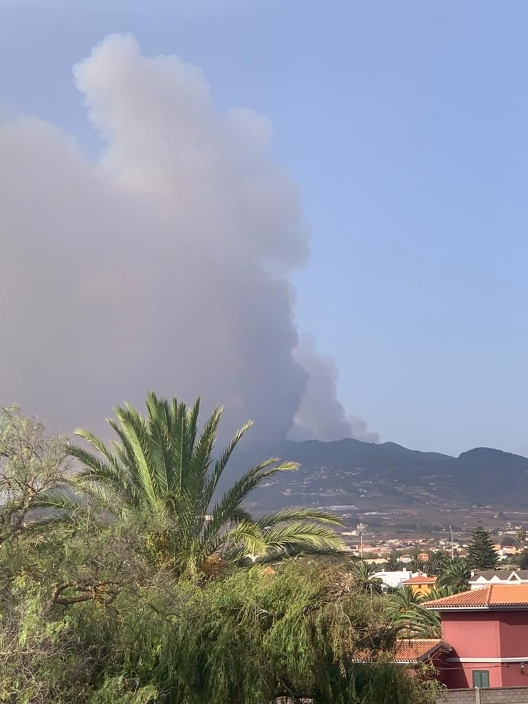 La Matanza: así se ve el incendio de Arafo - Candelaria desde distintos puntos de la isla