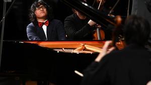 Curtis Phill Hsu en la final del 70 Concurs Internacional de piano Maria Canals.