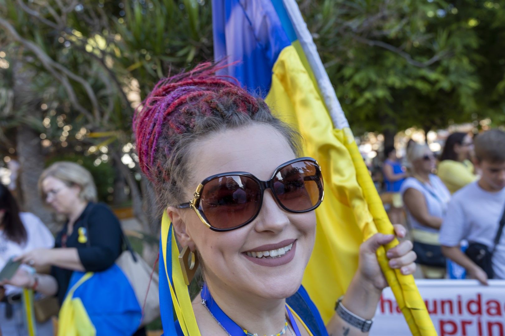 Celebración del aniversario de la independencia de Ucrania en las calles de Torrevieja y el Parque de las Naciones