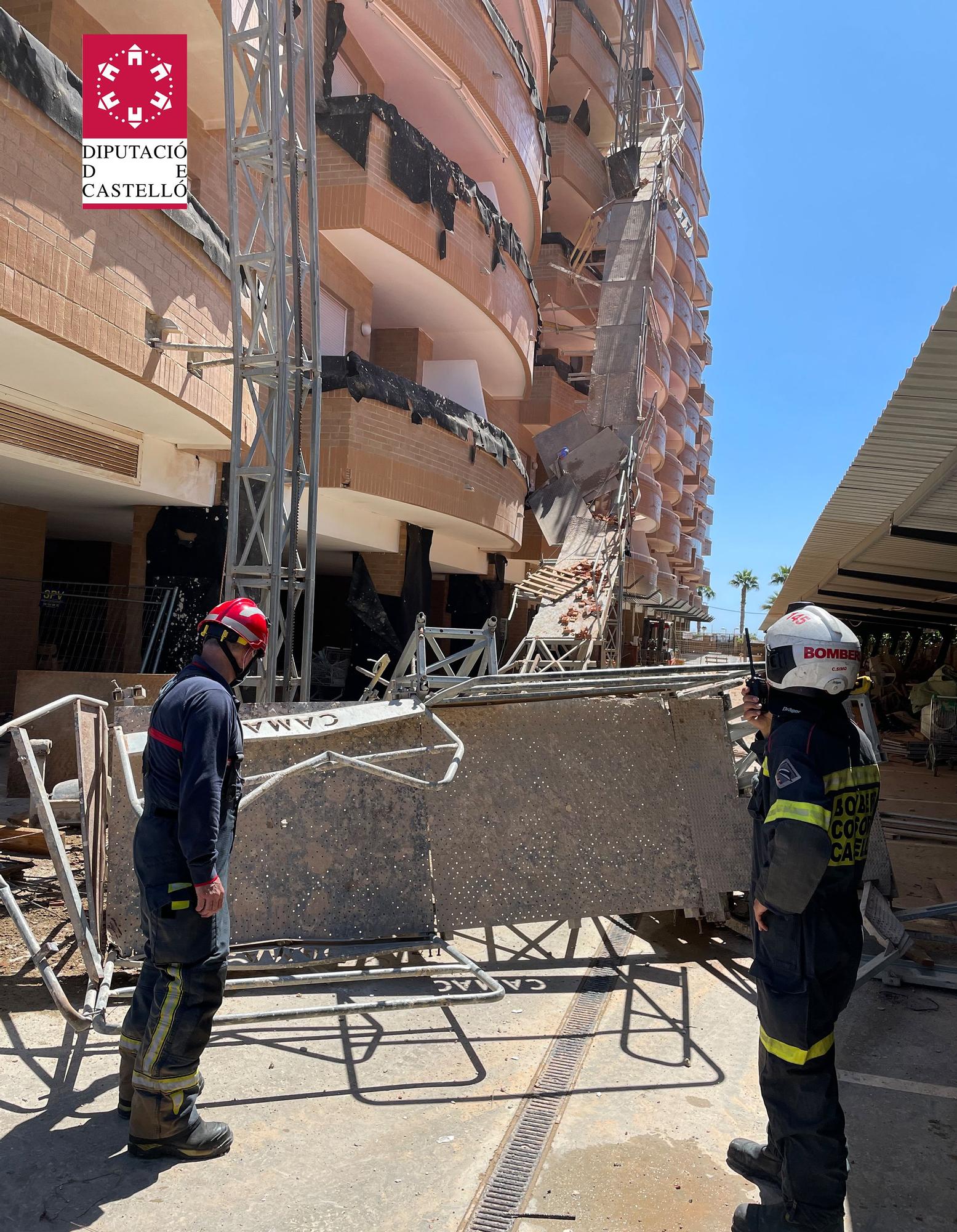 Varios operarios heridos tras derrumbarse un andamio en Orpesa