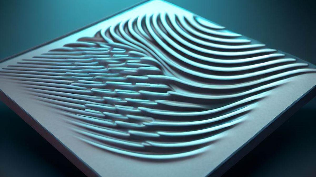 Creación artística de un material 4D que puede crear efectos cuánticos en la superficie sólida de un material.