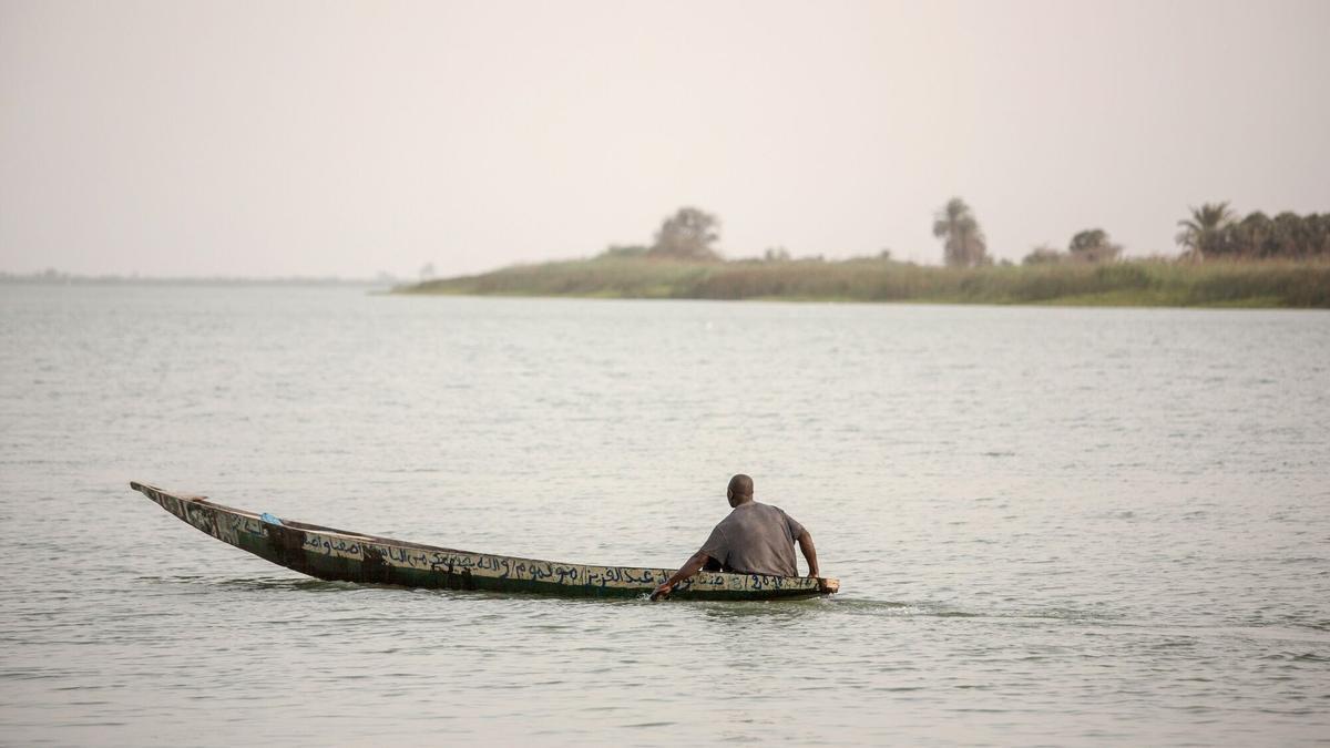 Una embarcación en el río Senegal, cerca de la localidad de San Luis.