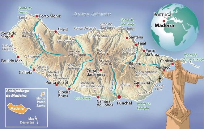 Mapa de Madeira