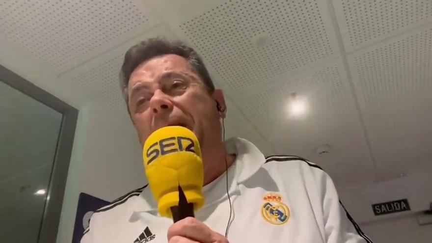 Un Roncero muy emocionado recordó a su padre en la retransmisión del 'hat-trick' de Valverde