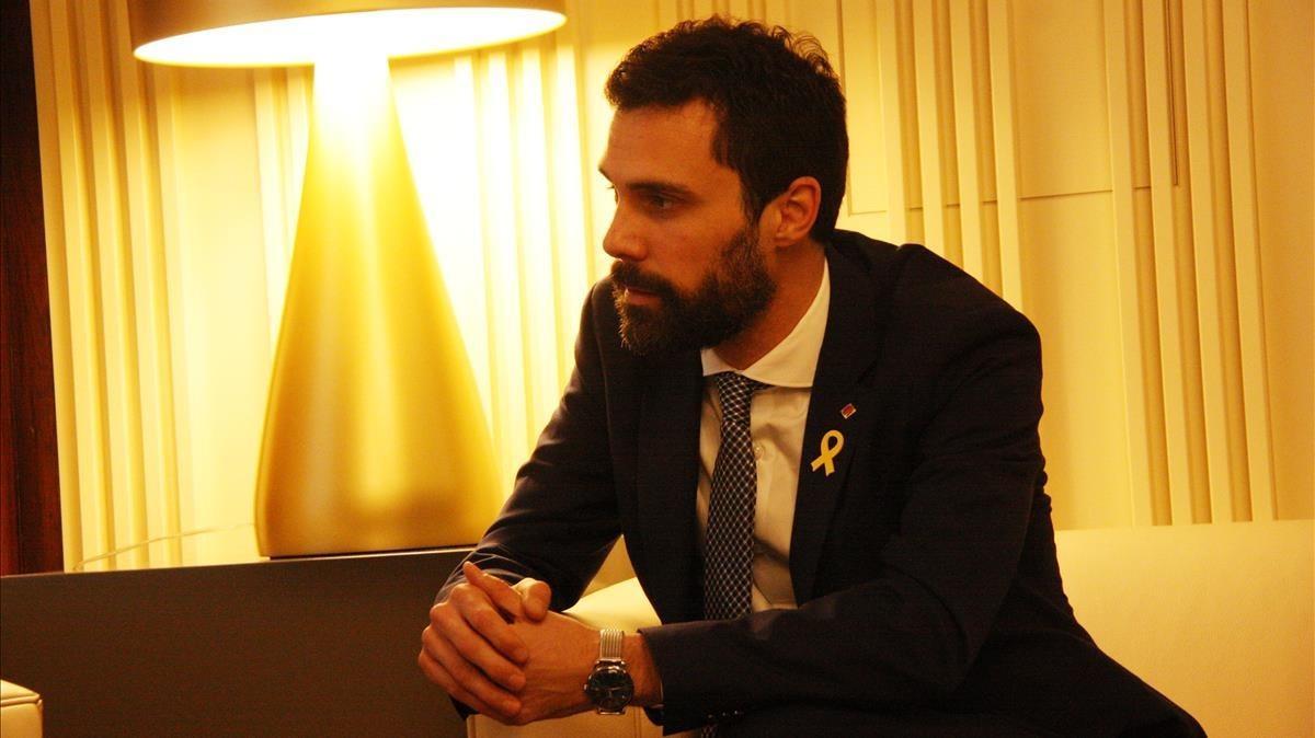 zentauroepp41972046 el president del parlament de catalunya  roger torrent  dura180209145925