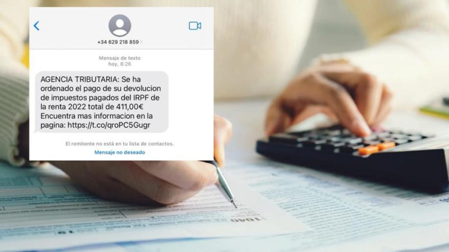 Alertan de una estafa en la declaración de la renta que está llegando a los móviles de Canarias