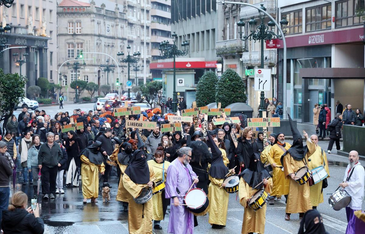 Desfile de carnaval del año pasado en Vigo.