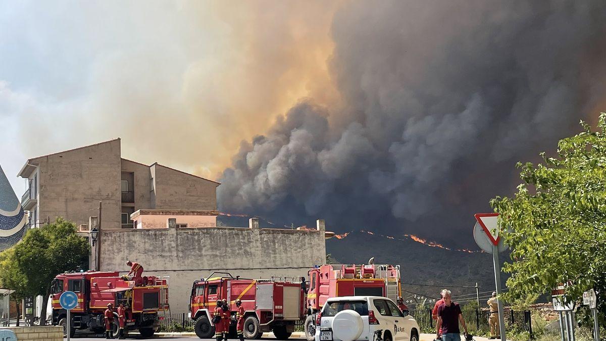 Imagen del incendio en Bejís que quemó casi 20.000 hectáreas.
