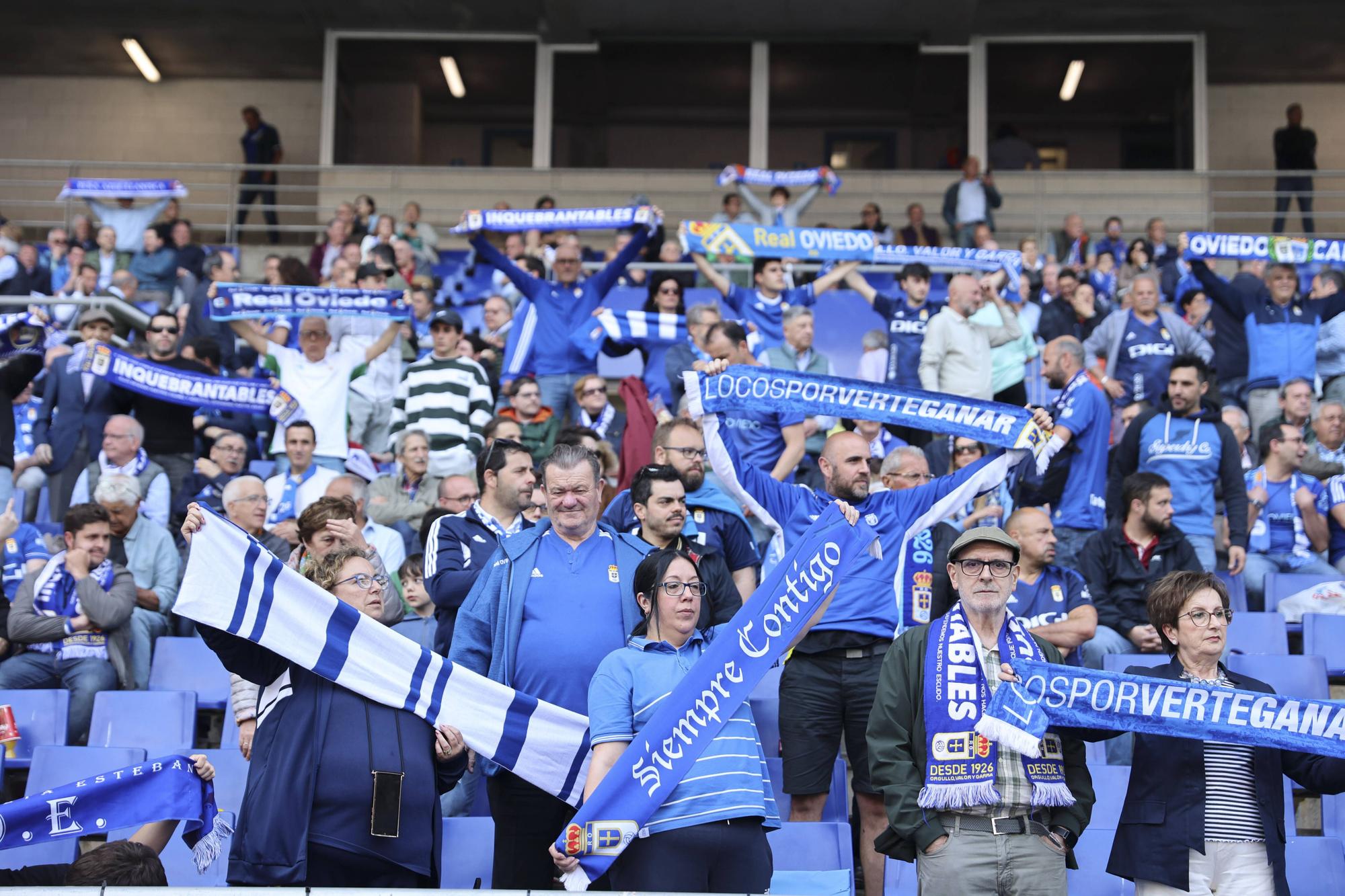 En imágenes: Así fue el partido entre el Real Oviedo y el Zaragoza en el Tartiere
