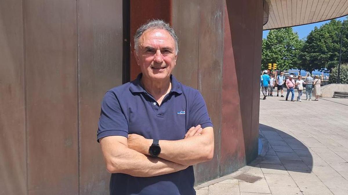 Manolo Díaz, en Gijón, donde reside.