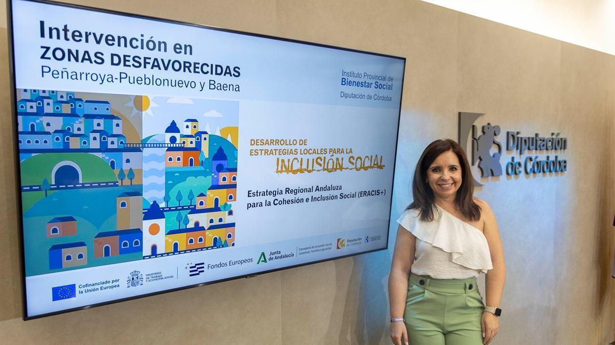 La delegada de Derechos Sociales y presidenta del Instituto Provincial de Bienestar Social (IPBS) de la Diputación, Irene Aguilera.