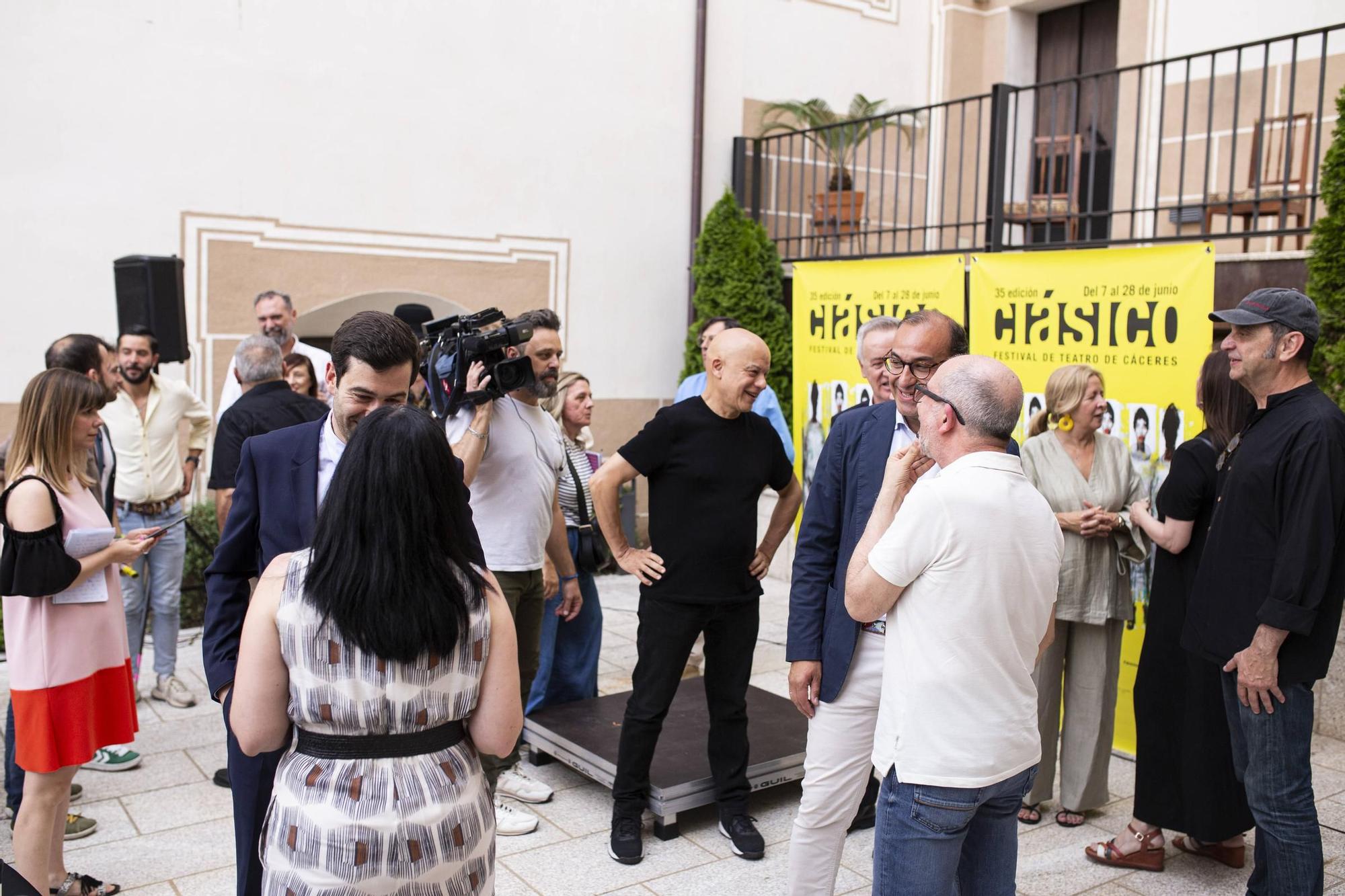 Presentación del festival de teatro clásico de Cáceres, este jueves.