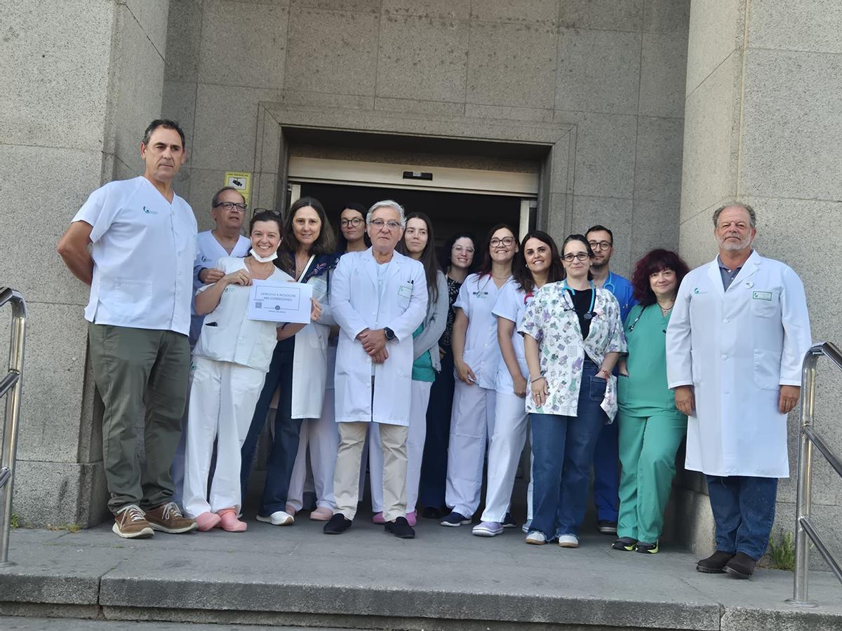 Concentración en el Hospital Perpetuo Socorro.