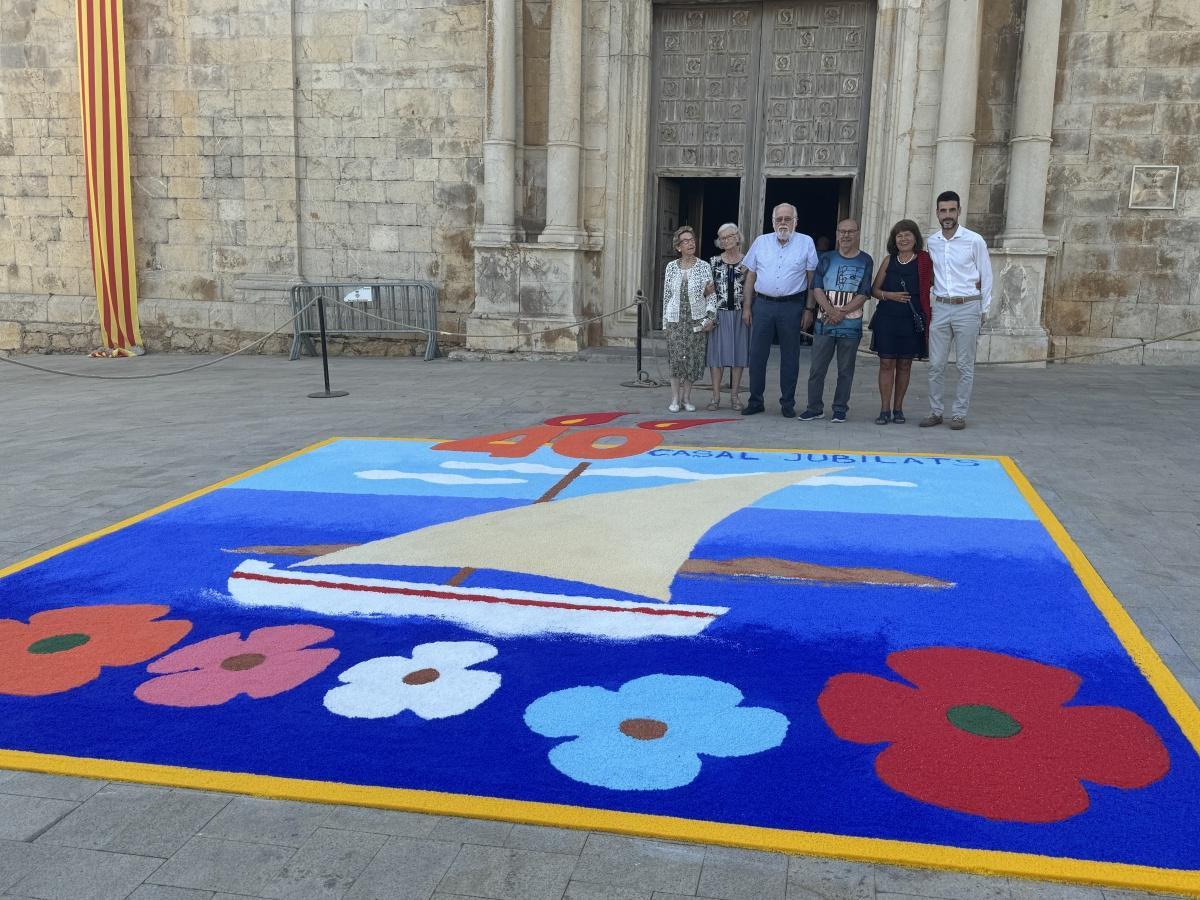 Les catifes de sal retran homenatge a la festa de la vellesa.