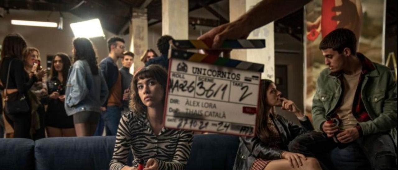 Greta Fernández 
en una de las 
escenas.  inicia films