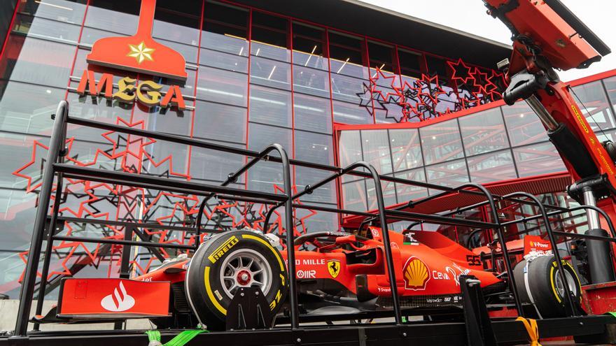 MEGA expone al público, desde hoy, el monoplaza de Fórmula 1 de la escudería Ferrari
