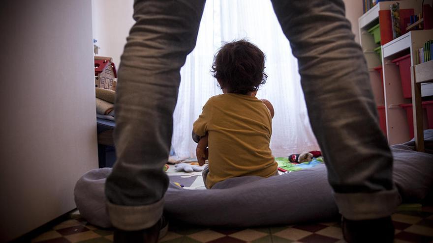 Niños en situaciones de violencia de género.