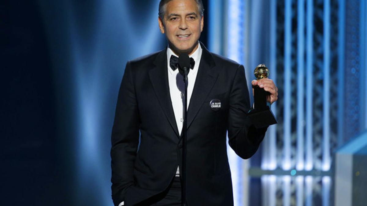 George Clooney, durante su discurso de aceptación del premio Cecile B. DeMille.