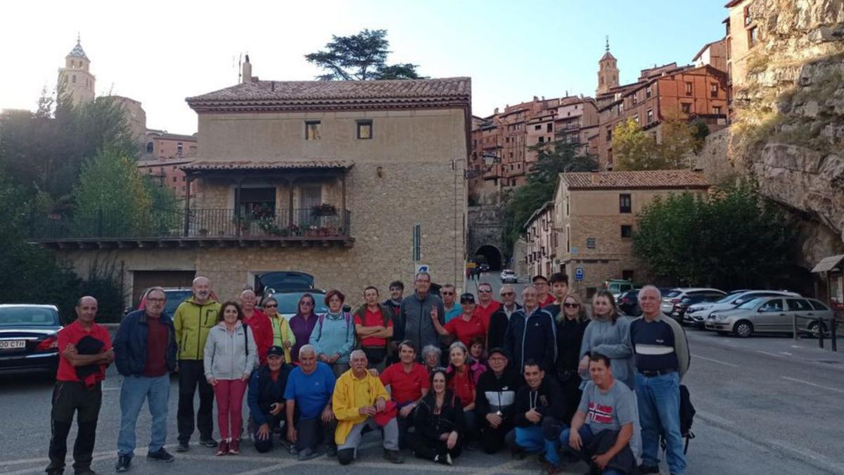 Más de 30 personas visitaron Albarracín. | SERVICIO ESPECIAL