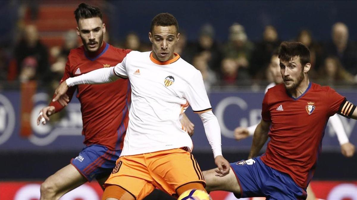 Rodrigo jugó su último partido con el Valencia el lunes, ante Osasuna