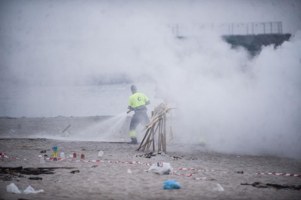 Así transcurrió la noche y amanecieron las playas