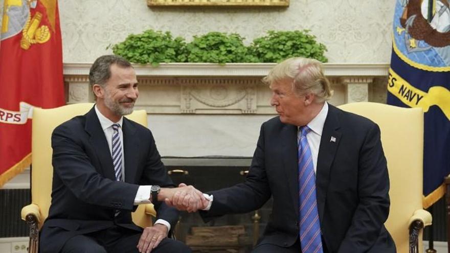 Los Reyes se reúnen con Trump en la Casa Blanca