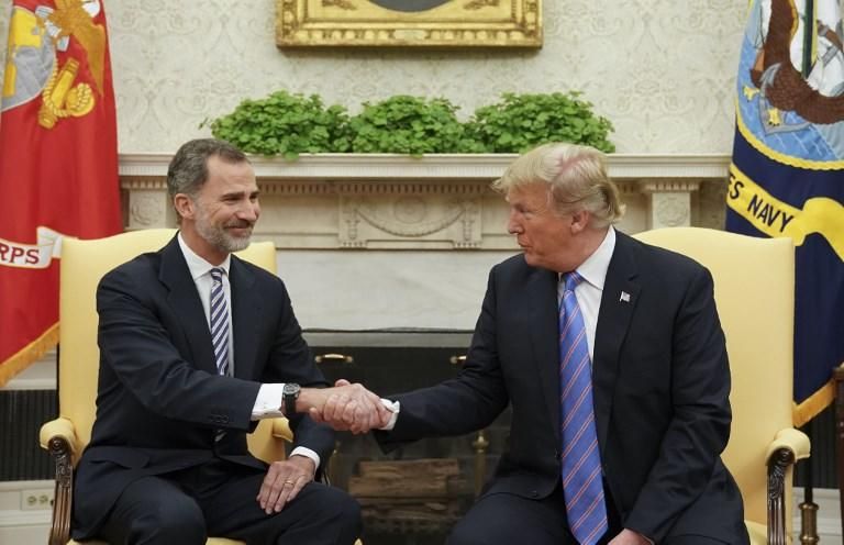 Los Reyes se reúnen con Trump en la Casa Blanca