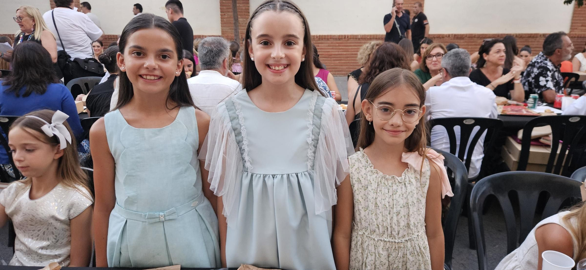 Candidatas a Fallera Mayor Infantil de València 2025 en la "punxà"