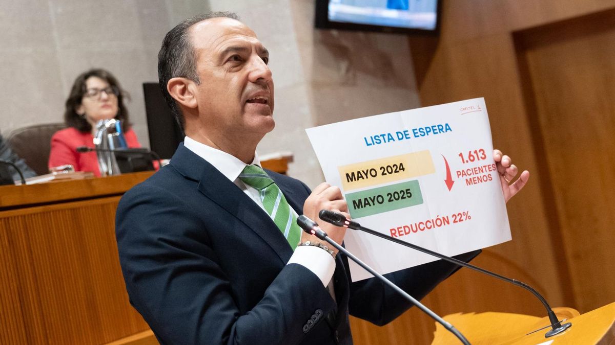 El consejero de Sanidad, José Luis Bancalero, este viernes en el pleno.