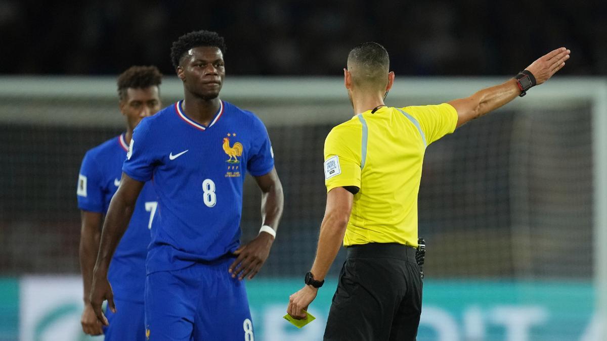 Tchouaméni, expulsado ante Islandia