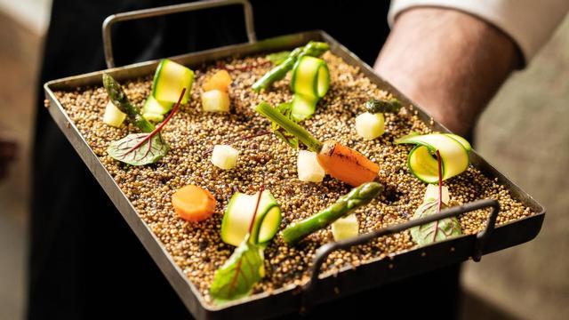 'Socarrat' de quinoa del restaurante Casa Madre.