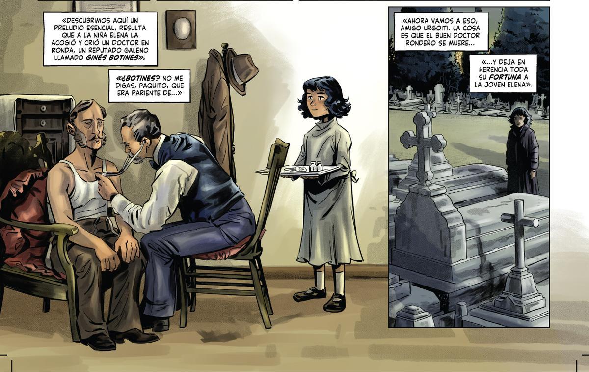 Una viñeta de 'Galdós y la ceguera'