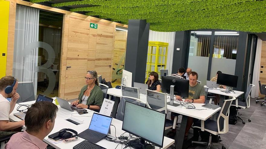 LAB-Altea es un espacio coworking creado con un 50% de materiales reciclados.