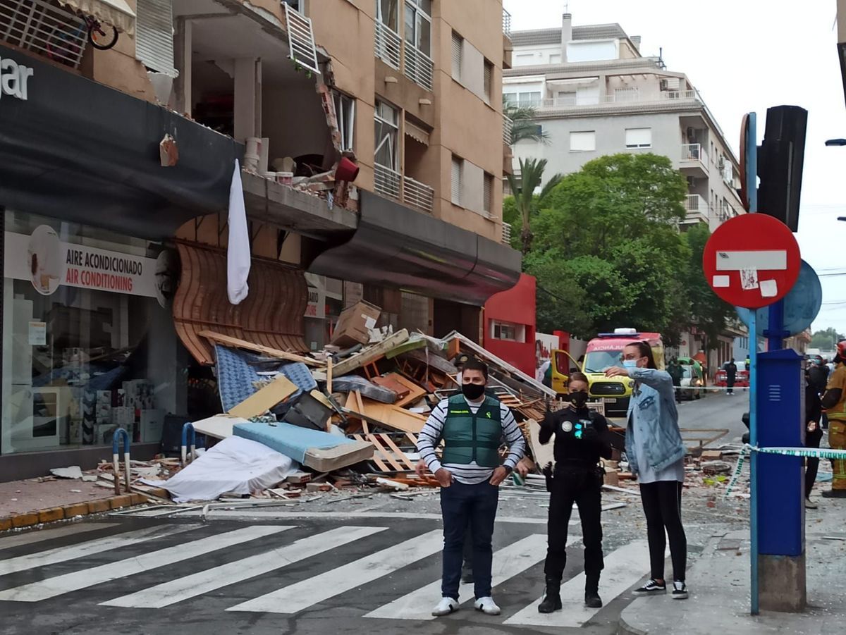 Explosión de gas en un edificio de Torrevieja