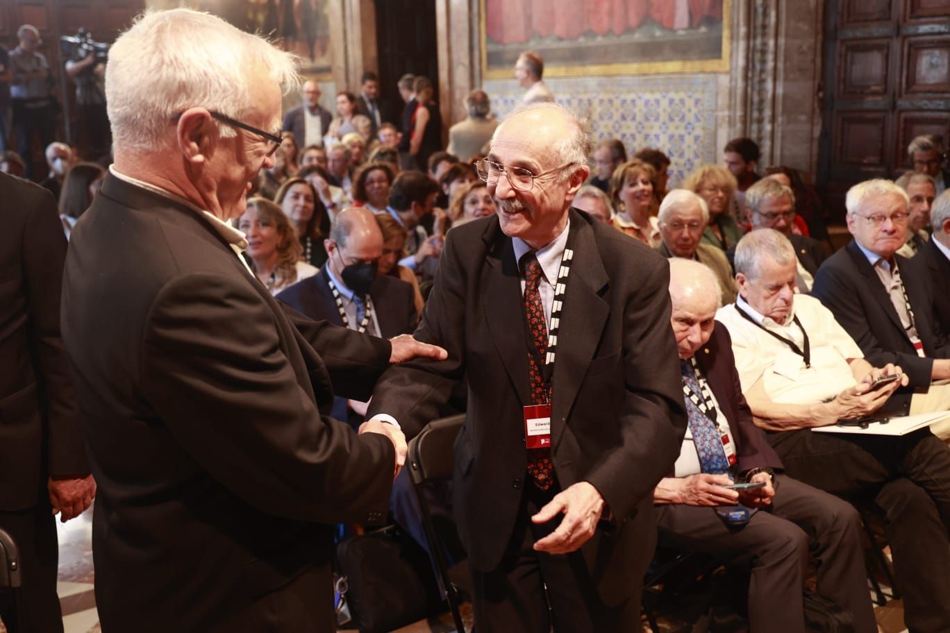 Instante de la lectura de galardonados en los Premios Rei Jaume I 2022.