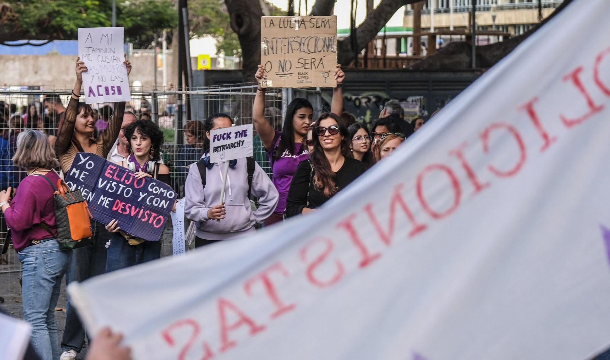 Manifestación por el 8M en Las Palmas de Gran Canaria