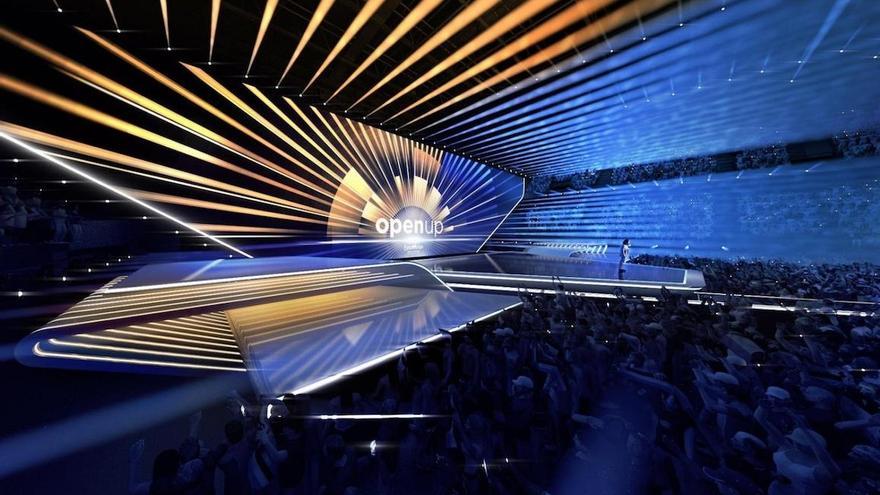 El escenario de Eurovisión.