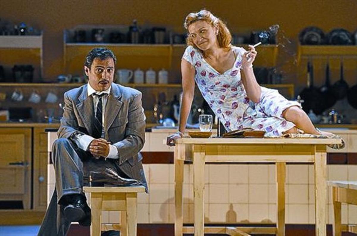 Julio Manrique i Cristina Genebat, el criat i la senyoreta Júlia.